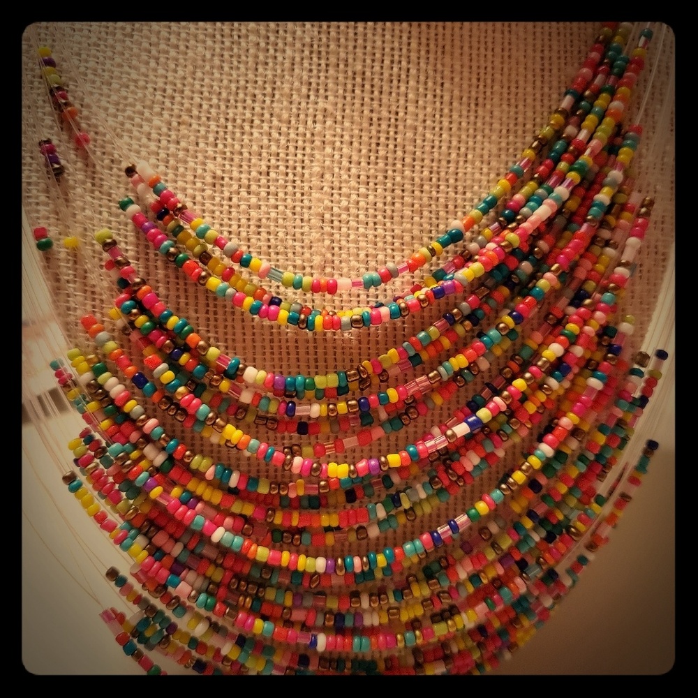 Sea bead necklace